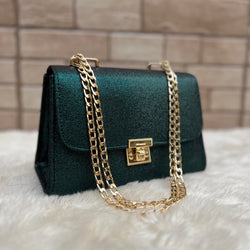 Crossbody Chain Bag Celestial Teal | choicemall