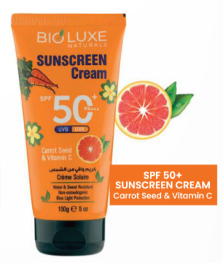 Bio Luxe Naturals SPF 50+ Sunscreen | Carrot Seed & Vit-C