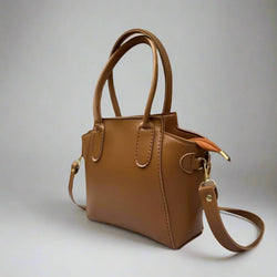Petite Satchel Purse “Tawny Brown