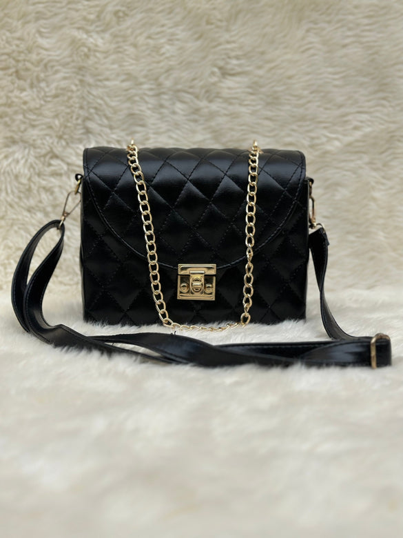Pyramid Black Crossbody Bag | choicemall