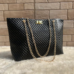 Rhombus Black Shoulder Bag