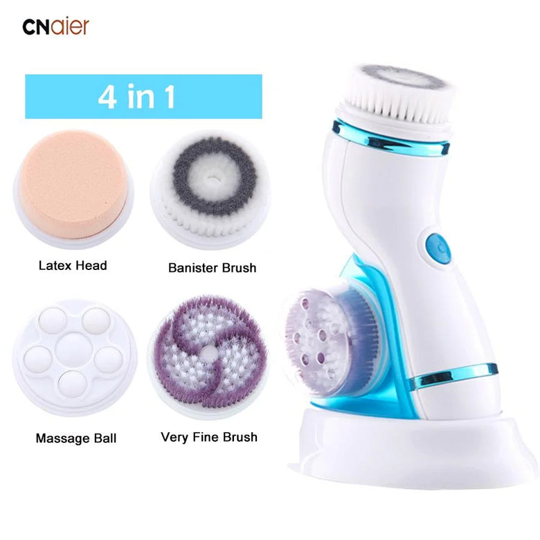 CNAIER 4-in-1 Electric Facial Cleansing Brush