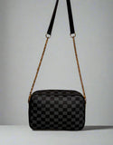 Checkered Crossbody Bag “Black-Grey