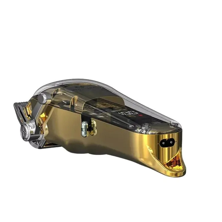 Dingling RF-1985 Transparent Gold Clipper | LED Display | Choicemall.pk