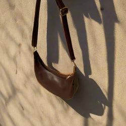Crossbody Hobo Bag “Wood Moon”