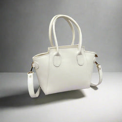 Petite Satchel Purse “Dove White