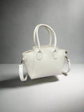 Petite Satchel Purse “Dove White