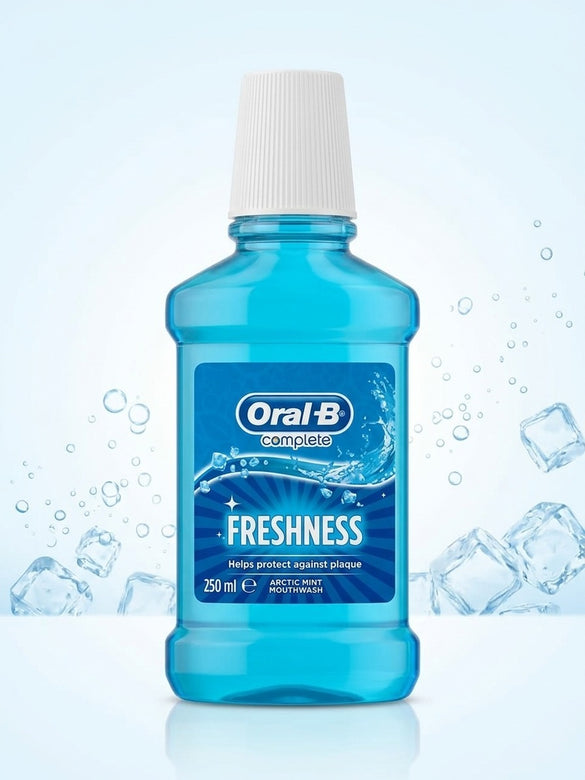 Oral-B Complete Freshness Mouthwash | Arctic Mint | 250ml | Plaque Protection