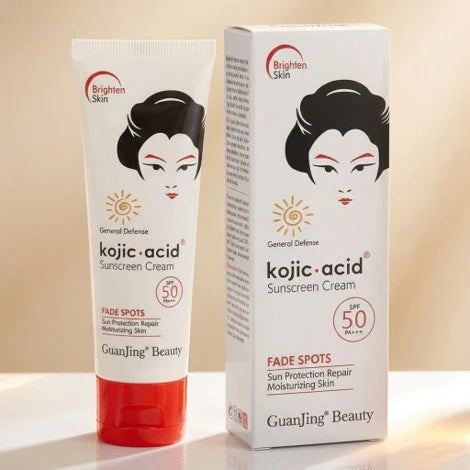 GuanJing Kojic Acid Sunscreen Cream | SPF 50 PA+++ & Dark Spot Fader