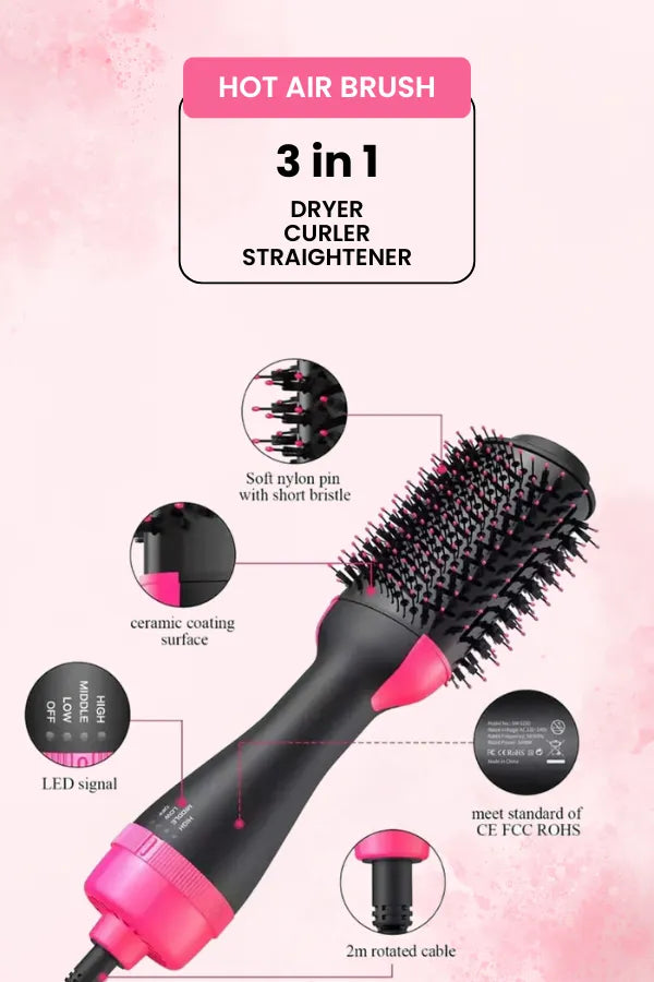 One Step Hot Air Brush (Dryer + Styler)
