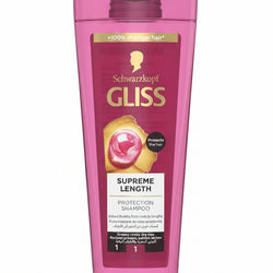 Schwarzkopf GLISS Supreme Length Protection Shampoo | For Greasy Roots & Dry Tips