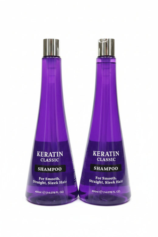 Keratin Classic Shampoo | Smooth, Straight & Sleek Hair 400mL