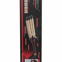 Geemy GM-2988 Professional 3-Barrel Curling Iron | Hair Waver