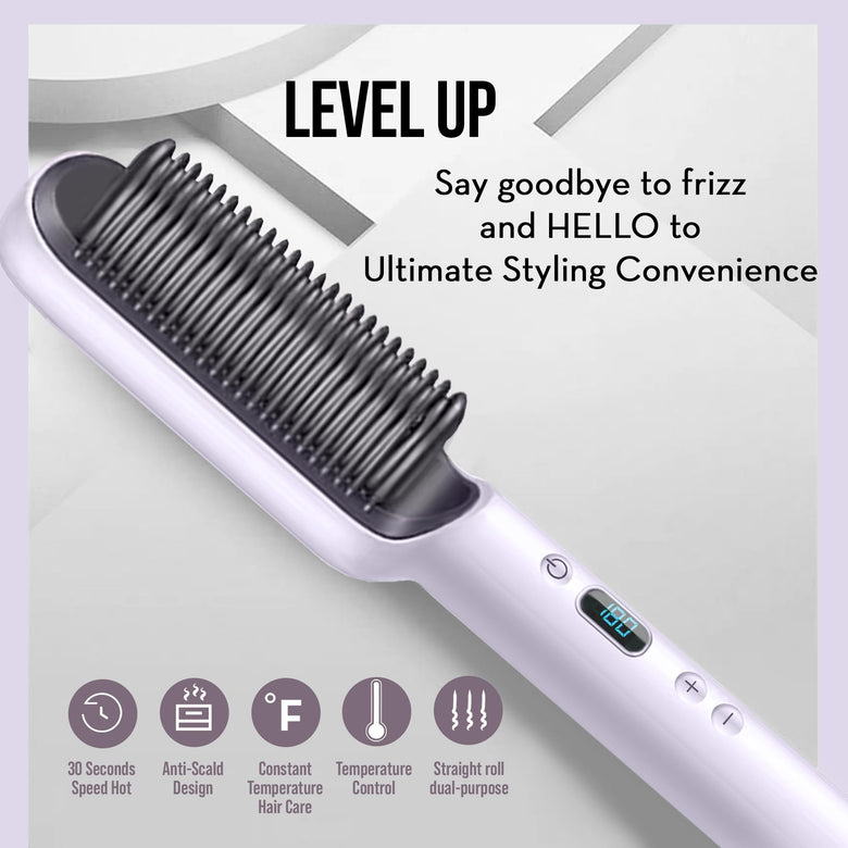 Harnic HC 781 Ceramic Hair Straightening Brush | Professional Styling