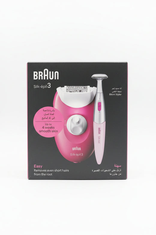 Braun Silk-épil 3 Epilator & Bikini Styler | 4 Weeks Smooth Skin