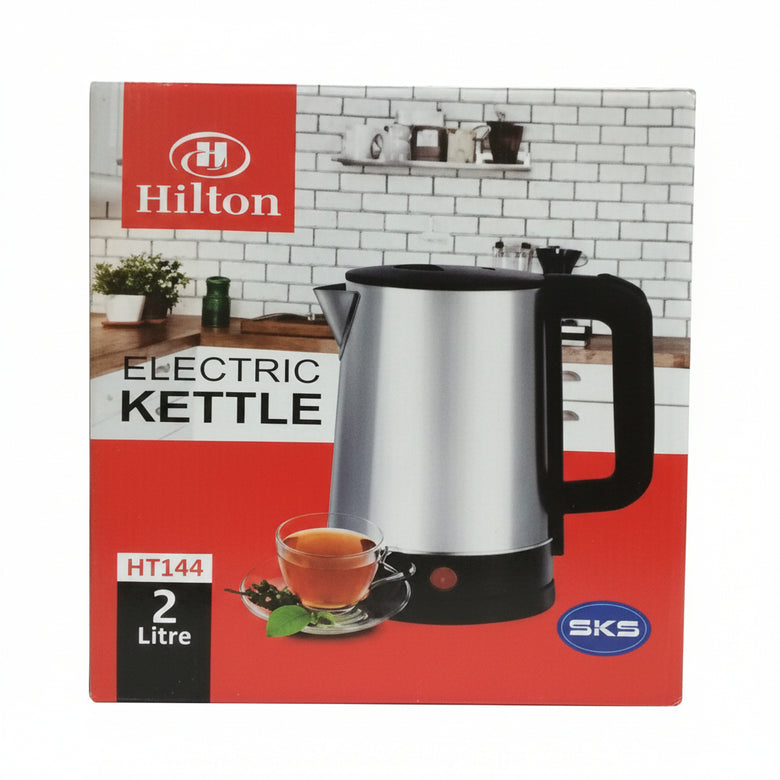 Hilton Electric Kettle HT144 2L | Stainless Steel Water Boiler