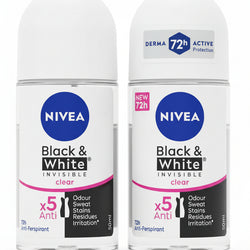 Nivea Black & White Invisible Clear Roll-On 50ml