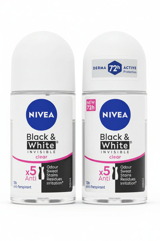 Nivea Black & White Invisible Clear Roll-On 50ml