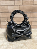 Black Ruched Potli Bag - choicemall