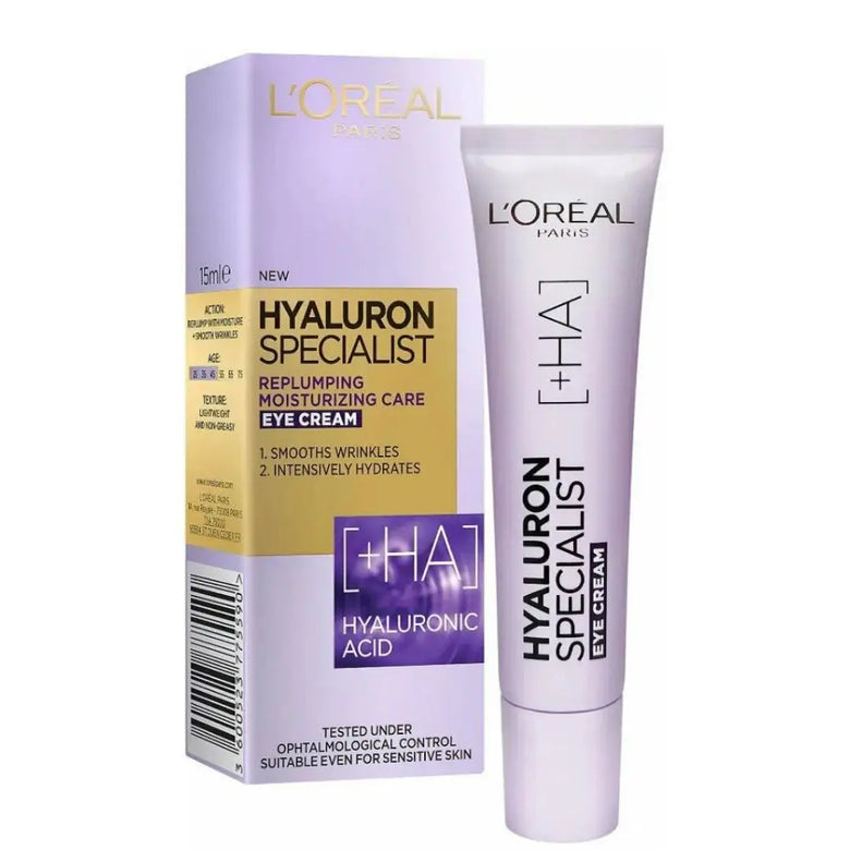 L'Oreal Paris Hyaluron Expert Replumping Moisturizing Eye Cream 15m