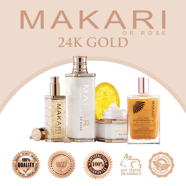 Makari 24K Rose Multi Purpose Dry Shimmer Oil 100ml