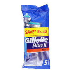 Gillette Blue 2 Plus Disposable Razor 5PC Pack – Smooth & Comfortable Shaving Razors