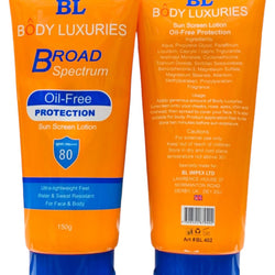 BL Body Luxuries SPF 80 Sunscreen Lotion | Oil-Free