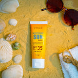 VINCÉ Whitening Sun Block SPF 35 | 100% Mineral