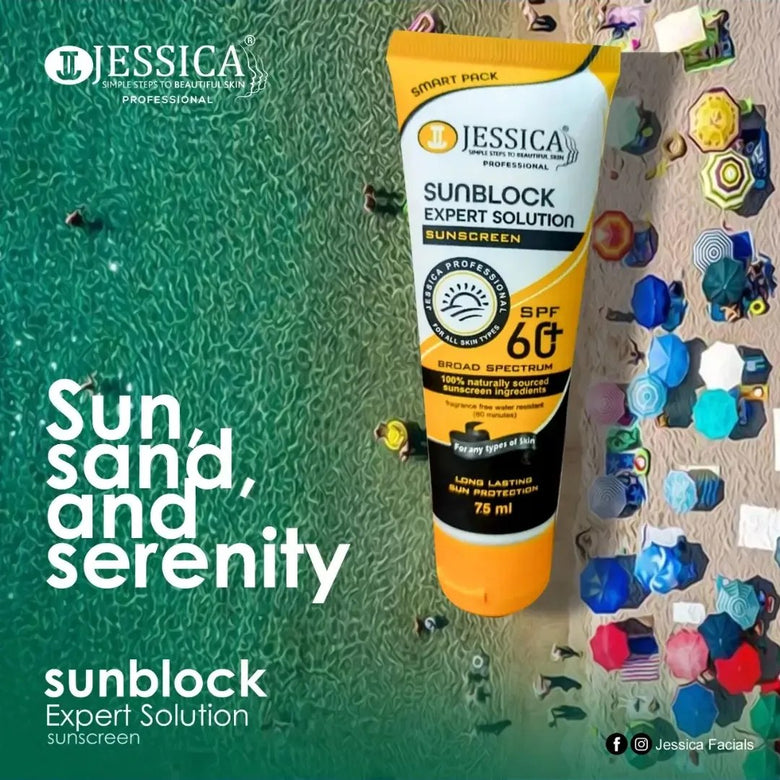 Jessica Professional SPF 60 Sunblock | 100% Natural | Choicemall.pk