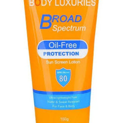 BL Body Luxuries SPF 80 Sunscreen Lotion | Oil-Free