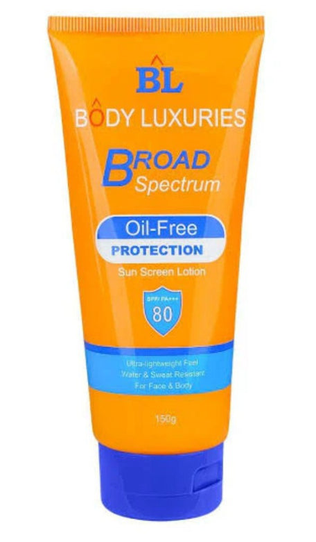 BL Body Luxuries SPF 80 Sunscreen Lotion | Oil-Free