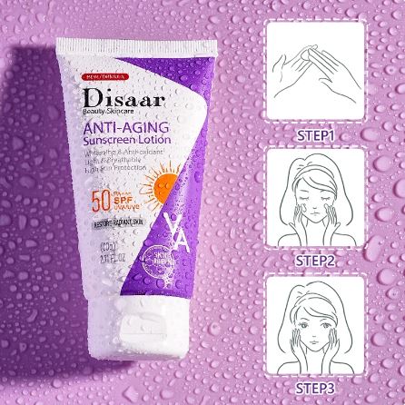 Disaar Anti-Aging Sunscreen SPF 50 | Retinol & Vitamin C