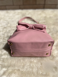 Pink Ruched Potli Bag | choicemall