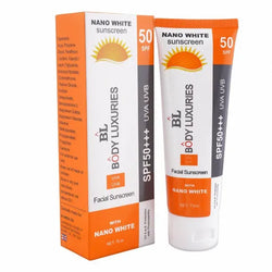BL Body Luxuries Nano White Sunscreen SPF 50+++ | Facial Sunscreen | Original in Pakistan