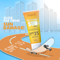 VINCÉ Whitening Sun Block SPF 35 | 100% Mineral
