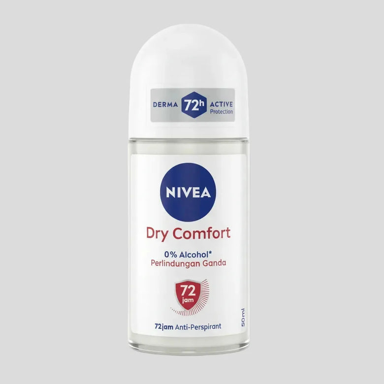Nivea Dry Comfort 0% Alcohol Anti-Perspirant Deodorant Roll On - 50ml