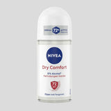 Nivea Dry Comfort 0% Alcohol Anti-Perspirant Deodorant Roll On - 50ml