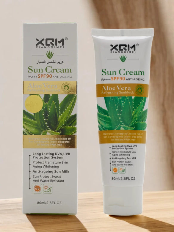XQM Aloe Vera Sunblock SPF 90 | Anti-Ageing &amp; Oil-Free