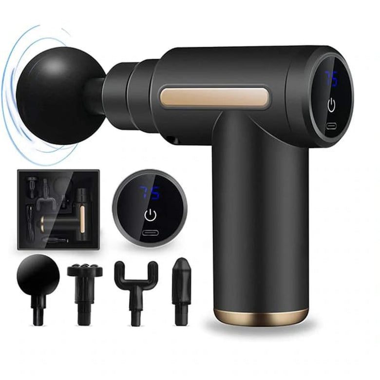 Rechargeable Massage Gun with LED Touch