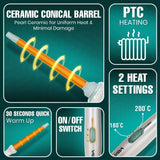 VGR V-596 Professional Curling Wand | Max 200°C Ceramic | Original in Pakistan | Choicemall.pk
