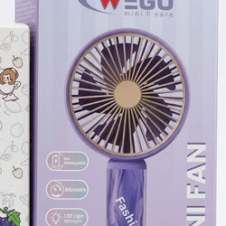 WEGO Fashion Mini Fan WG-8817 | Adjustable Fan with LED Light