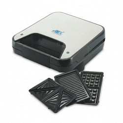 Anex Deluxe Sandwich Maker AG-2047 | 3-in-1 Grill & Waffle Maker