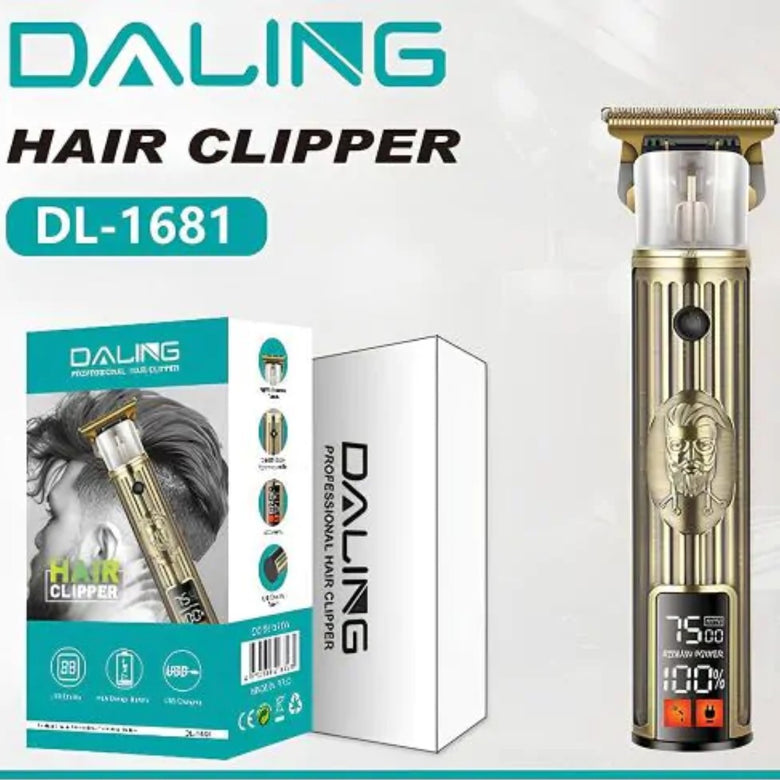 DALING DL-1681 Vintage Hair Clipper | LCD Display & T-Blade