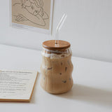 Retro Transparent Coffee Cup – Vintage Glass Mug for Hot & Cold Drinks