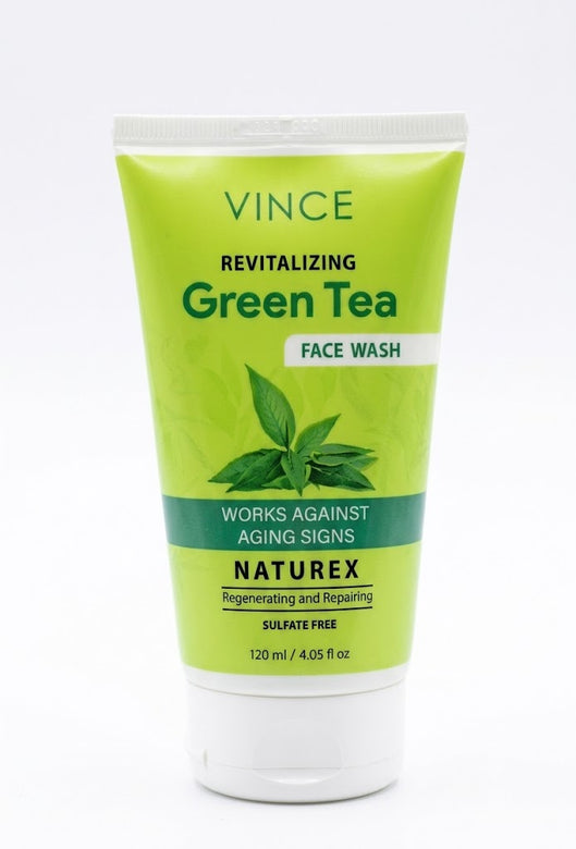 Vince Revitalizing Green Tea Face Wash | Anti-Aging 120mL