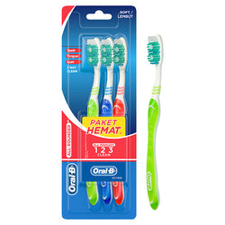 Oral-B All Rounder 123 Clean Toothbrush | Soft 3-Pack