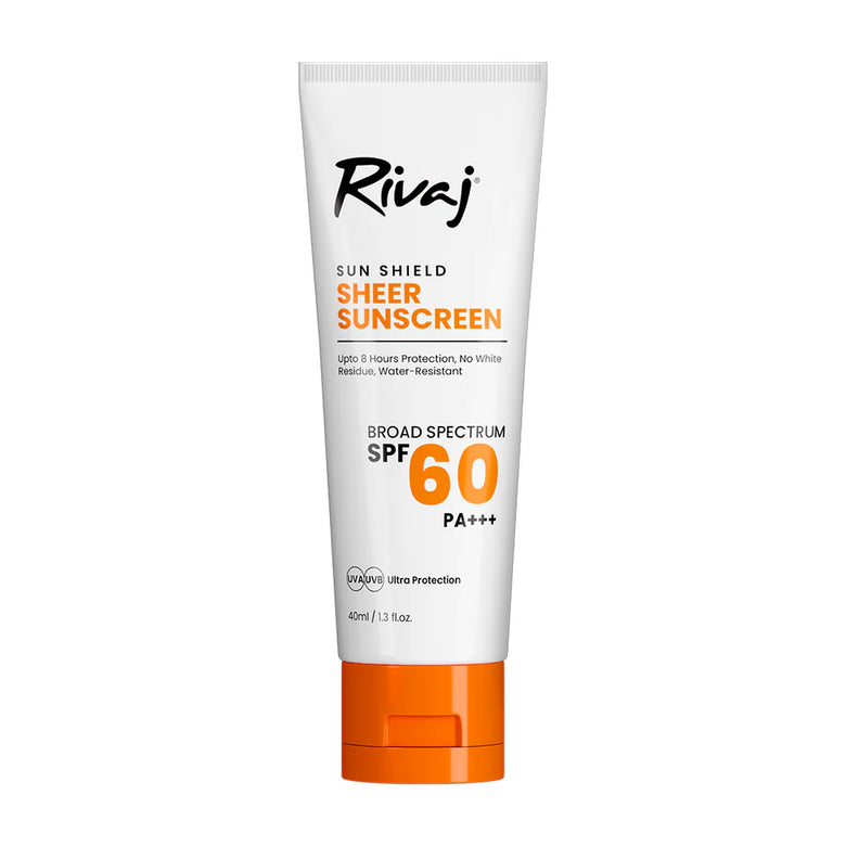 Rivaj Sheer Sunscreen SPF 60 | No White Residue | Choicemall.pk