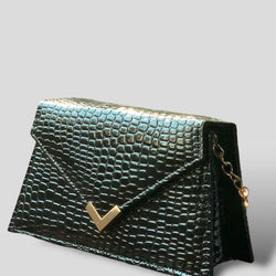 Amphibian Shiny Black Mini Bag