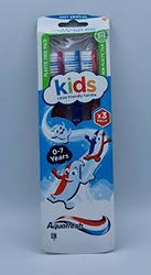Aquafresh Kids Toothbrush 0-7 Years | Soft Bristle 3-Pack