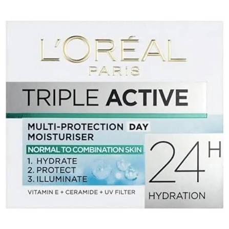 Loreal Triple Active Multi Protection Day Moisturiser 50Ml